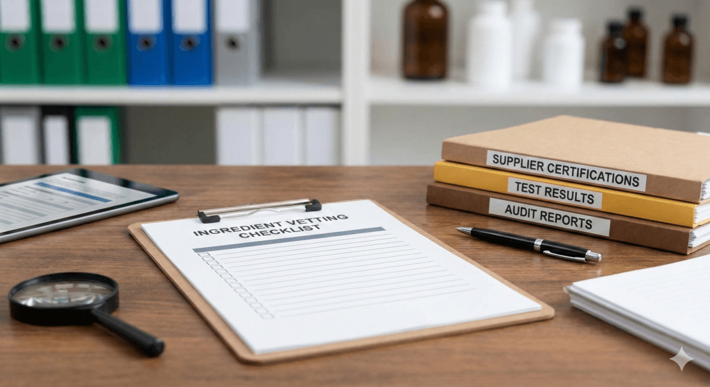 How to Source Ingredients for Supplements A Vetting Checklist